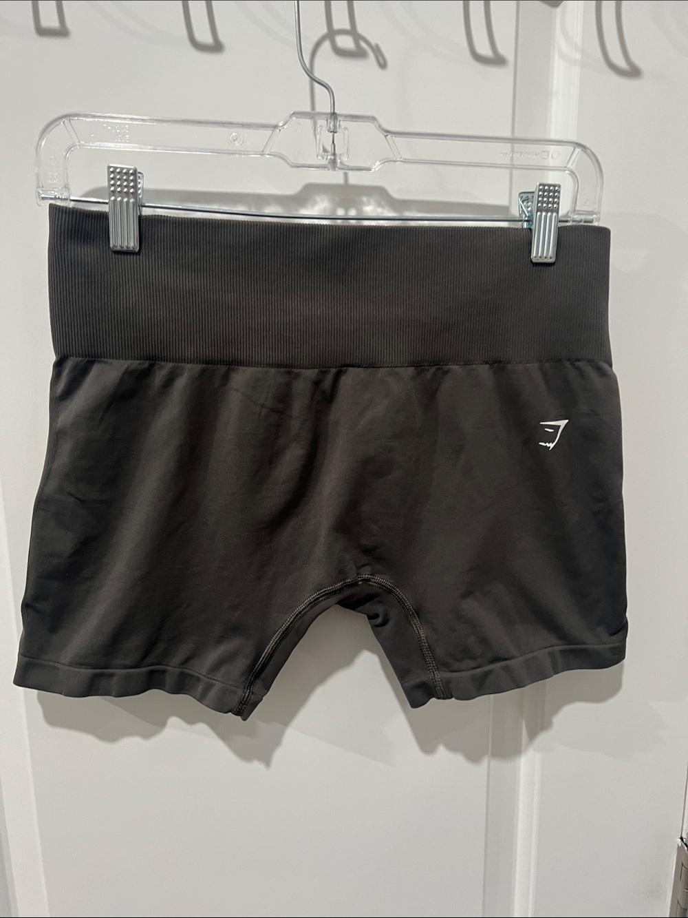 Gymshark‎ Black Ribbed High-Waist Training Shorts